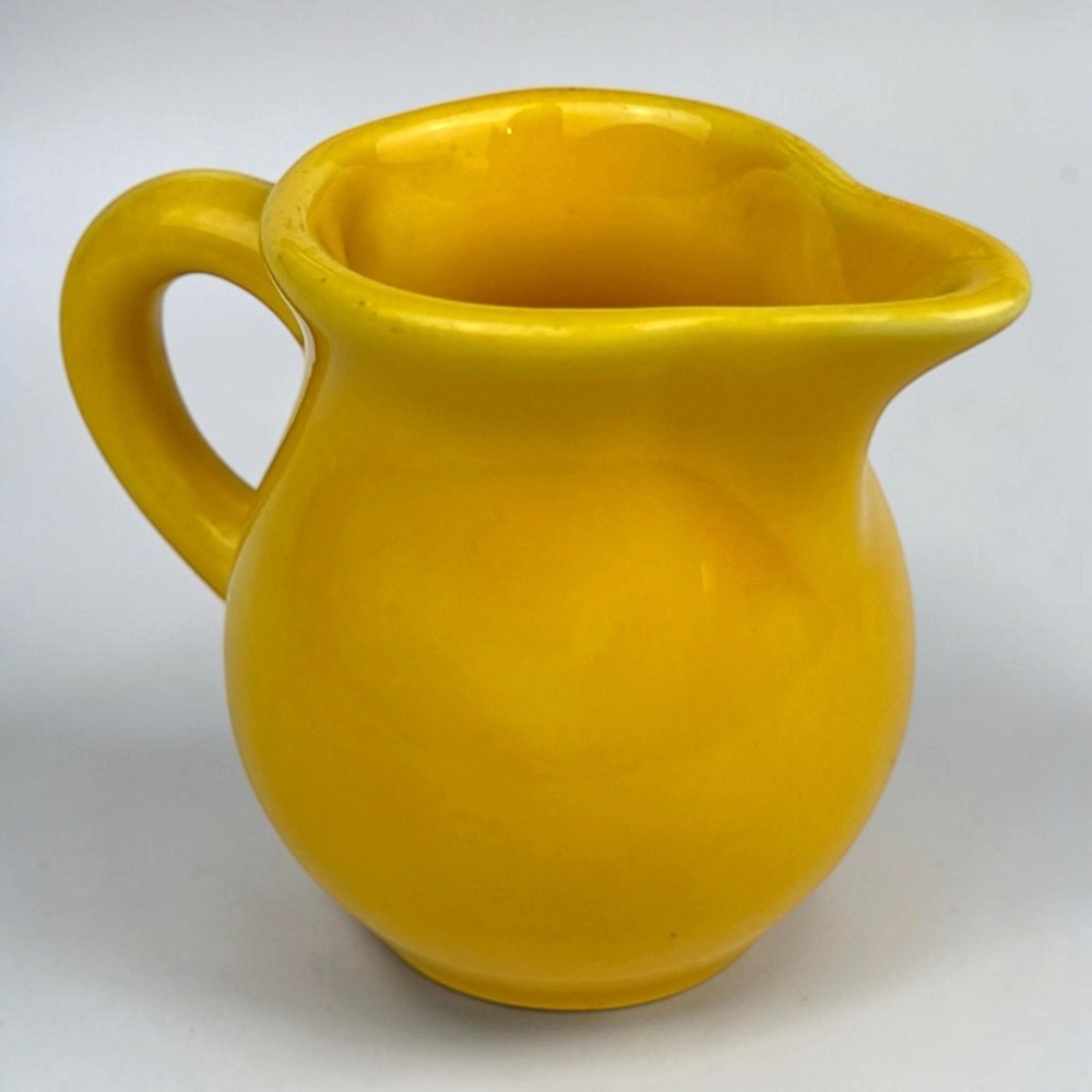 Harlequin Individual Creamer | Yellow |‎ Homer Laughlin Toy Pitcher | Vintage
